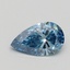 0.50 Ct. Fancuy Vivid Blue Pear Lab Grown Diamond