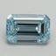 1.51 Ct. Fancy Intense Blue Emerald Lab Grown Diamond