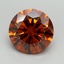 5.06 Ct. Fancy Deep Orange Round Lab Grown Diamond