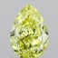 1.02 Ct. Fancy Intense  Yellow Pear Lab Grown Diamond