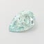 1.06 Ct. Fancy Vivid  Green Pear Lab Grown Diamond
