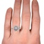 The Larisa Ring, smallzoomed in top view on a hand