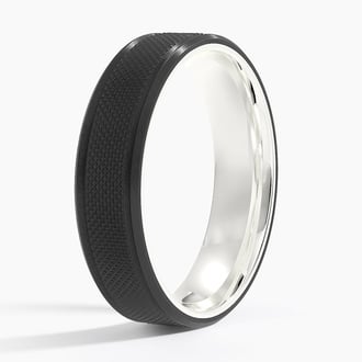 Maverick 5.5mm Wedding Ring in 18K White Gold