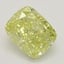 0.73 Ct. Fancy Intense Yellow Cushion Diamond