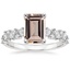 18K White Gold Olivetta Diamond Ring, smalltop view