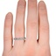 The Ciarda Ring, smallzoomed in top view on a hand