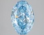 3.04 Ct. Fancy Vivid Blue Oval Lab Grown Diamond