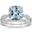 18KW Aquamarine Petite Luxe Twisted Vine Bridal Set (1/2 ct. tw.), smalltop view