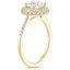 18K Yellow Gold Audra Diamond Ring, smallside view