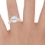 14K Rose Gold Secret Garden Diamond Ring (1/2 ct. tw.), smallzoomed in top view on a hand