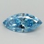 0.98 Ct. Fancy Vivid Blue Marquise Lab Grown Diamond
