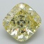 3.14 Ct. Fancy Intense Yellow Cushion Lab Grown Diamond