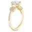 18K Yellow Gold Optica Diamond Ring, smallside view