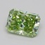0.72 Ct. Fancy Vivid  Green Radiant Lab Grown Diamond