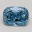 2.06 Ct. Fancy Vivid Blue Cushion Lab Grown Diamond