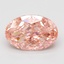 5.04 Ct. Fancy Vivid Pink Oval Lab Grown Diamond