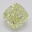 3.05 Ct. Fancy Yellow Cushion Diamond