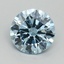3.11 Ct. Fancy Vivid Blue Round Lab Grown Diamond