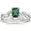 Platinum Budding Willow Ring with Winding Willow Ring