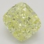 2.51 Ct. Fancy Yellow Cushion Diamond