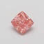 0.41 Ct. Fancy Vivid Pink Cushion Lab Grown Diamond