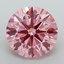 2.39 Ct. Fancy Vivid Pink Round Lab Grown Diamond