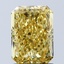 2.10 Ct. Fancy Vivid Yellow Radiant Lab Grown Diamond