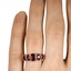 The Zuleika Ring, smallzoomed in top view on a hand