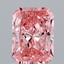 1.53 Ct. Fancy Vivid Pink Radiant Lab Grown Diamond