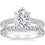 18KW Moissanite Luxe Sienna Diamond Bridal Set (1 1/8 ct. tw.), smalltop view