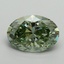 3.01 Ct. Fancy Vivid Green Oval Lab Grown Diamond
