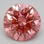 3.19 Ct. Fancy Vivid Pink Round Lab Grown Diamond