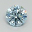 1.35 Ct. Fancy Vivid Blue Round Lab Grown Diamond