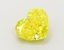 1.01 Ct. Fancy Vivid Yellow Heart Lab Grown Diamond