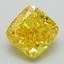 2.64 Ct. Fancy Vivid Yellow Cushion Lab Grown Diamond