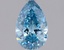 0.98 Ct. Fancy Vivid  Blue Pear Lab Grown Diamond