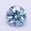 1.08 Ct. Fancy Vivid  Blue Round Lab Grown Diamond