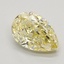 2.70 Ct. Fancy Intense Yellow Pear Lab Grown Diamond