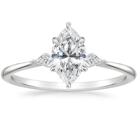 18K White Gold Cometa Diamond Bridal Set