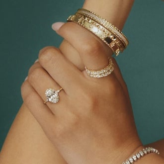 Sol Pavé Diamond 6.5 Inch Bangle Bracelet