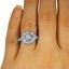 The Batu Ring, smallzoomed in top view on a hand