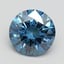 2.00 Ct. Fancy Vivid Blue Round Lab Grown Diamond