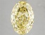 5.02 Ct. Fancy Vivid Yellow Oval Lab Grown Diamond