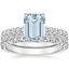 18KW Aquamarine Sienna Diamond Bridal Set (7/8 ct. tw.), smalltop view