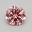 0.35 Ct. Fancy Vivid Pink Round Lab Grown Diamond