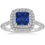 18K White Gold Soleil Halo Diamond Ring (1/2 ct. tw.), smalltop view