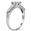 The Cleo Ring, smalltop view on a hand