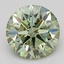 1.54 Ct. Fancy Vivid  Green Round Lab Grown Diamond
