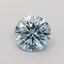 1.20 Ct. Fancy Vivid  Blue Round Lab Grown Diamond