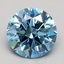1.49 Ct. Fancy Vivid Blue Round Lab Grown Diamond